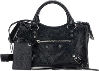 Balenciaga Le City Mini Bag - Dames - Tassen - Zwart - Maat: ONE Size Katoen