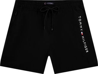 Tommy Hilfiger Mens Badeshorts - Black Nylon - Size Medium
