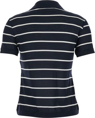 Max Mara Womens Polo Shirt Bellico Black Silk T-Shirts & Jerseys