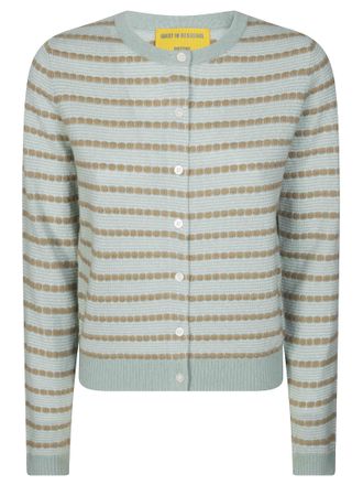 Guest In Residence Pebble Stripe Jane Button-Down Cardigan