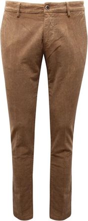 Mason's Velvet Broeken Milanostyle - Heren - Chinos - Beige - M - Broeken