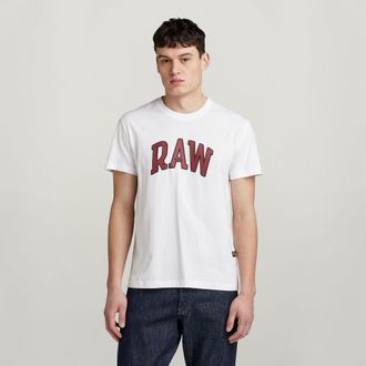 G-Star Puff RAW Graphic T-Shirt - Wit - Heren