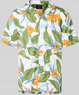 Superdry Regular Fit Freizeithemd mit Logo-Stitching in Mint, Gr&ouml;&szlig;e XXXL