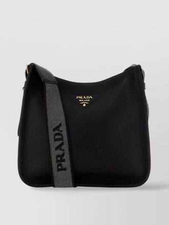 Prada black leather shoulder bag