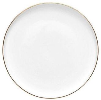 Lene Bjerre Salat- und Dessertteller Clara mit Goldrand &oslash; 20 cm (6 St&uuml;ck) - Weiss/Gold