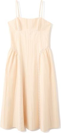 Mango Lace Detail Corset Dress in Sand at Nordstrom, Size 4