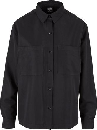 Urban Classics Dames/Dames Twill Oversized Overhemd (Zwart)