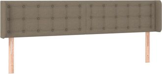 vidaXL Cabecero Con Led De Tela Gris Taupe 183x16x78/88 Cm Vidaxl