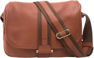 Herm&egrave;s Tweedehands leren schoudertassen - Dames - Vintage Schoudertas - Bruin - ONE Size - Leer - Vintage