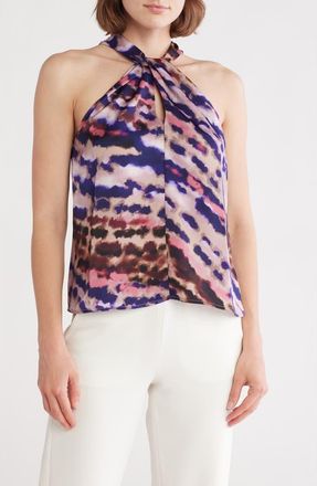Tart Quency Halter Top in Blue Multi Cloud Print at Nordstrom Rack, Size Medium