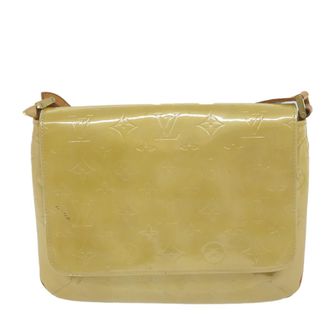 Louis Vuitton Thompson Street Monogram Vernis Beige Patent_Leather Handbag (Pre-Owned)