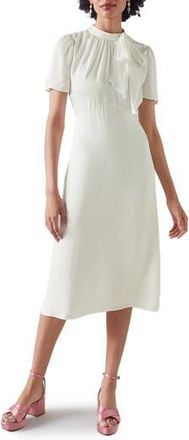 L.k. Bennett Kline Sheath Dress in Ivory at Nordstrom Rack, Size 14 Us / 18 Uk