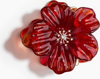 H&M Haarklammer in Bl&uuml;tenform - Red