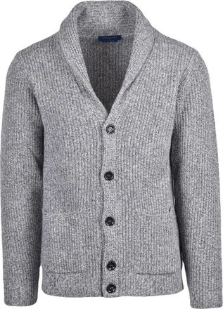 Daniele Fiesoli Truien & Vesten, Heren, Grijs, L, Wol, Cardigan Sciallato