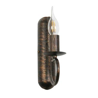 OEM Aplique De Pared Negro Con Acabado Dorado Antiguo Alfa 293