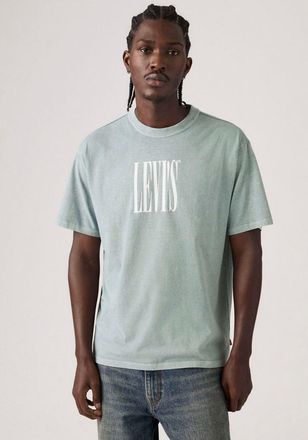 Levi's T-Shirt LEVIS VINTAGE FIT GRAPHIC TEE, Herren, Gr. XL, stretched serif 4 lead, Jersey, Obermaterial: 100% Baumwolle, bedruckt, normal h&uuml;ftbedeckend, R