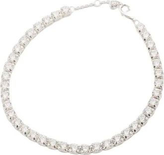 Pandora Accessoires, Dames, Wit, ONE Size, Sprankelende Dikke Tennisarmband
