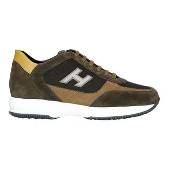 Hogan Sneakers, male, Green, 10 UK, Interactive Trainers