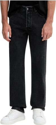 Just Cavalli Rechte jeans - Heren - Jeans - Zwart - Maat: W31 Katoen