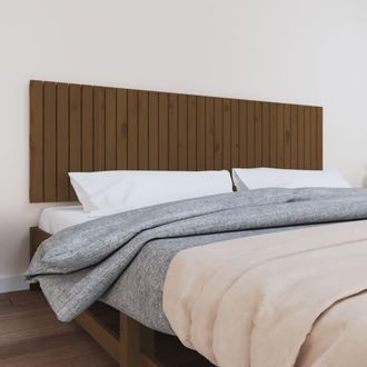 vidaXL Cabecero De Cama Madera Maciza Pino Marr&oacute;n Miel 204x3x60 Cm Vidaxl