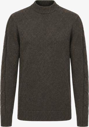 Gentiluomo Cable Sleeve Sweater | Bruin