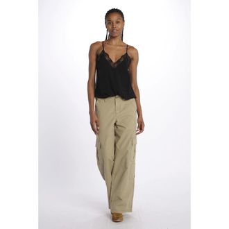 Zadig&Voltaire Dames, Broeken, Beige, Maat: S Katoen