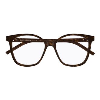 Saint Laurent Accessoires, Dames, Bruin, ONE Size, Havana RX Optisch Montuur