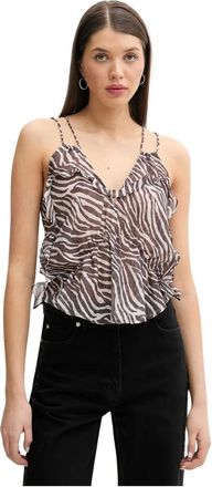 Iro Vojita Top - Dames - Tops - Veelkleurig - Maat: XL Polyamide