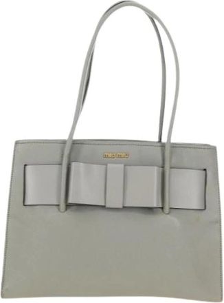 Miu Miu Borsa a spalla Pre-owned in pelle - - Pre-owned - Donna - Grigio - ONE SIZE