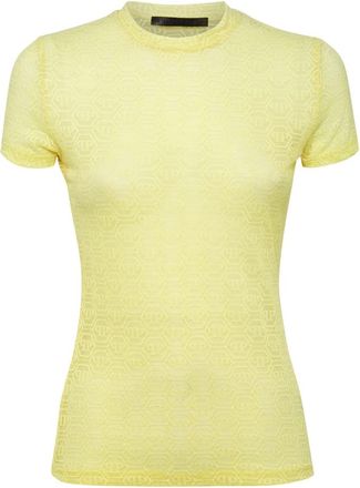 Philipp Plein Mujer, Camisetas, Amarillo, Talla: S