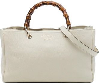 Gucci Pre-owned Gucci Medium Calfskin Bamboo Shopper Satchel Ladies CA2YFCNLTH7OVHC6