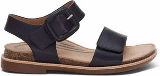 Aetrex Womens Claire Adjustable Strap Sandal In Black