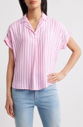 Beach Lunch Lounge Deni Stripe Shirt in Spring Tulip at Nordstrom, Size Small