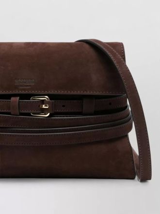 Moschino suede leather shoulder bag