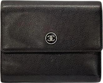 Chanel Pre-owned Wallet (bi-fold) - Dames - Vintage Accessoires - Bruin - ONE Size - Leer - Vintage