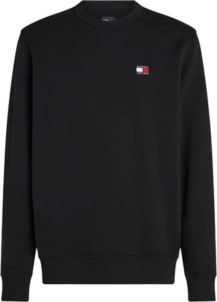 Tommy Jeans Heren, Sweatshirts & Hoodies, Zwart, Maat: M Katoen