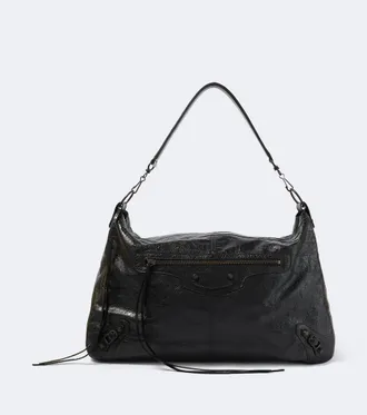 Balenciaga Le City Moto leather shoulder bag