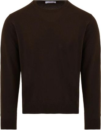 FILIPPO DE LAURENTIIS Crewneck Cashmere Trui - Heren - Cashmere truien - Bruin - 3XL - Kasjmier - Truien & Vesten