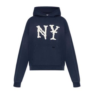 Duke + Dexter Hoodies, male, Blue, Size: L NY Embroidered Hoodie