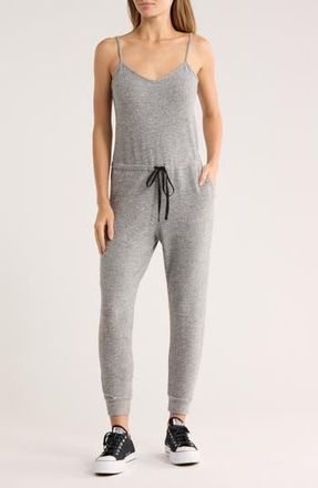 Matty M Drawstring Waist Jumpsuit in Heather Grey at Nordstrom Rack, Size X-Small