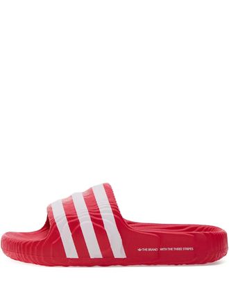 adidas logo-print slippers - men - Rubber/Rubber/Rubber - 4 - Red