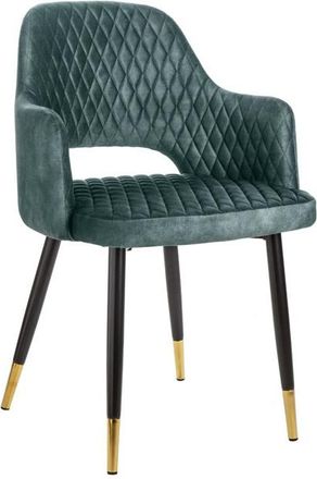 Global Interiors Designstuhl Paris mit Armlehnen - Petrol