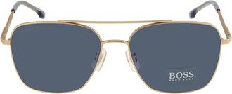HUGO BOSS Blue KU Navigator Mens Sunglasses BOSS 1345/F/SK 0AOZ/KU 60