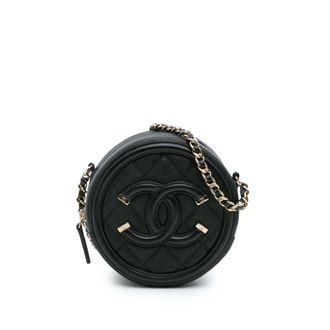 Chanel Gequilted Ronde Ketting Schoudertas