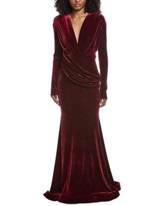Issue New York Issue New York Velvet High-Low Gown