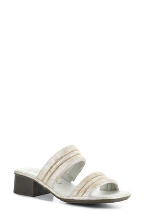 FLY London Eity Block Heel Sandal in 001 Pearl at Nordstrom Rack, Size 10-10.5Us / 41Eu