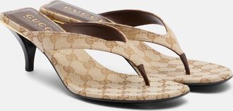 Gucci Vittoria GG canvas thong sandals