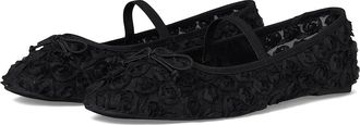 Kenneth Cole Myra Mesh Womens Flat Shoes Black Floral Mesh : 6.5 M, Leather/Mesh/Rubber