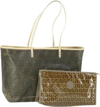 Fendi Pre-owned Vintage Tote Bag - Dames - Vintage Shopper - Bruin - ONE Size - Leer - Vintage