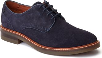 Base London Mawley Leren Herenschoenen In Marineblauwe Oxford-Stijl